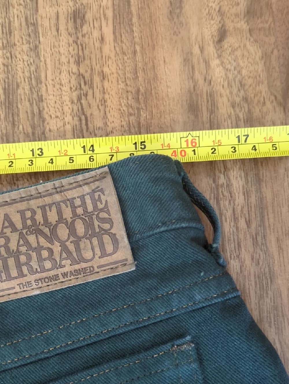 Marithe Francois Girbaud Green Vintage Roll-Cuff Women's Bermuda Shorts
